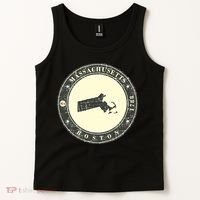 Boston Massachusetts Retro Tank Top thumb 2