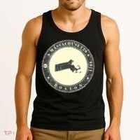 Boston Massachusetts Retro Tank Top thumb 3