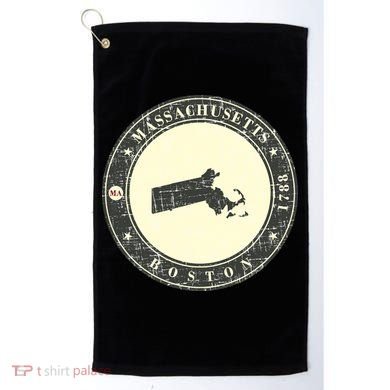 Boston Massachusetts Retro Golf Towel