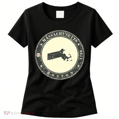 Boston Massachusetts Retro Women's T-Shirt