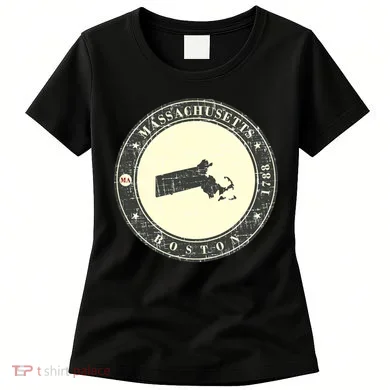 Boston Massachusetts Retro Women's T-Shirt