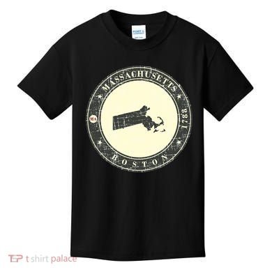 Boston Massachusetts Retro Kids T-Shirt