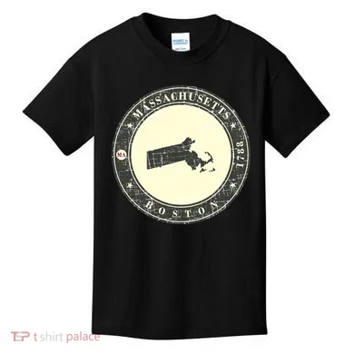 Boston Massachusetts Retro Kids T-Shirt