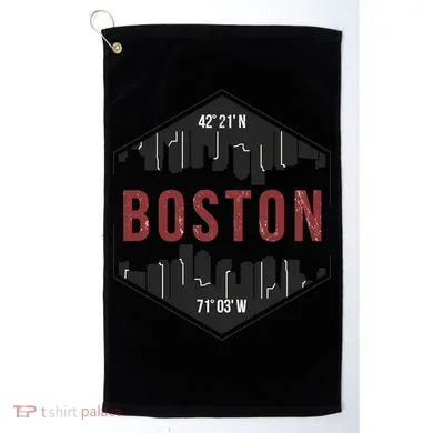 Boston Skyline Golf Towel