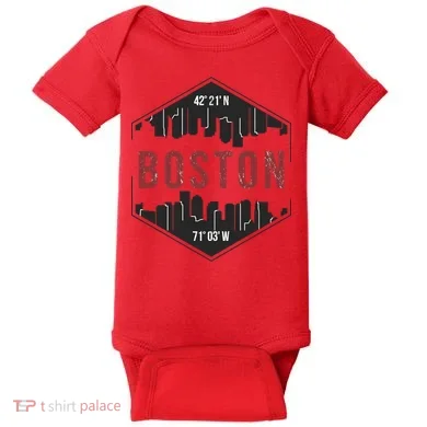 Boston Skyline Baby Bodysuit
