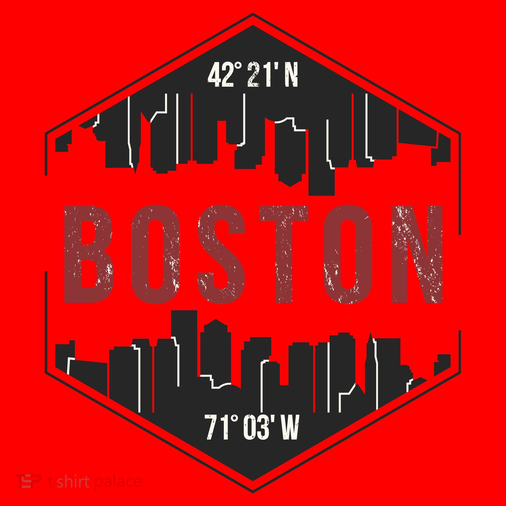 Boston Skyline Santa Hat