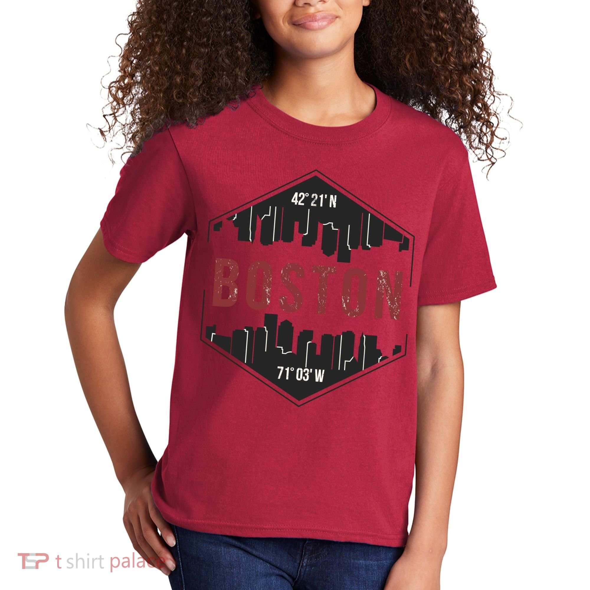 Boston Skyline Kids T-Shirt