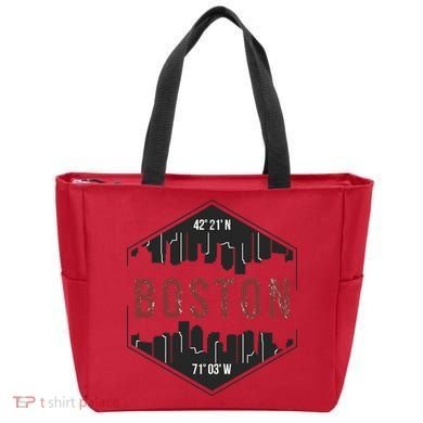 Boston Skyline Tote Bag