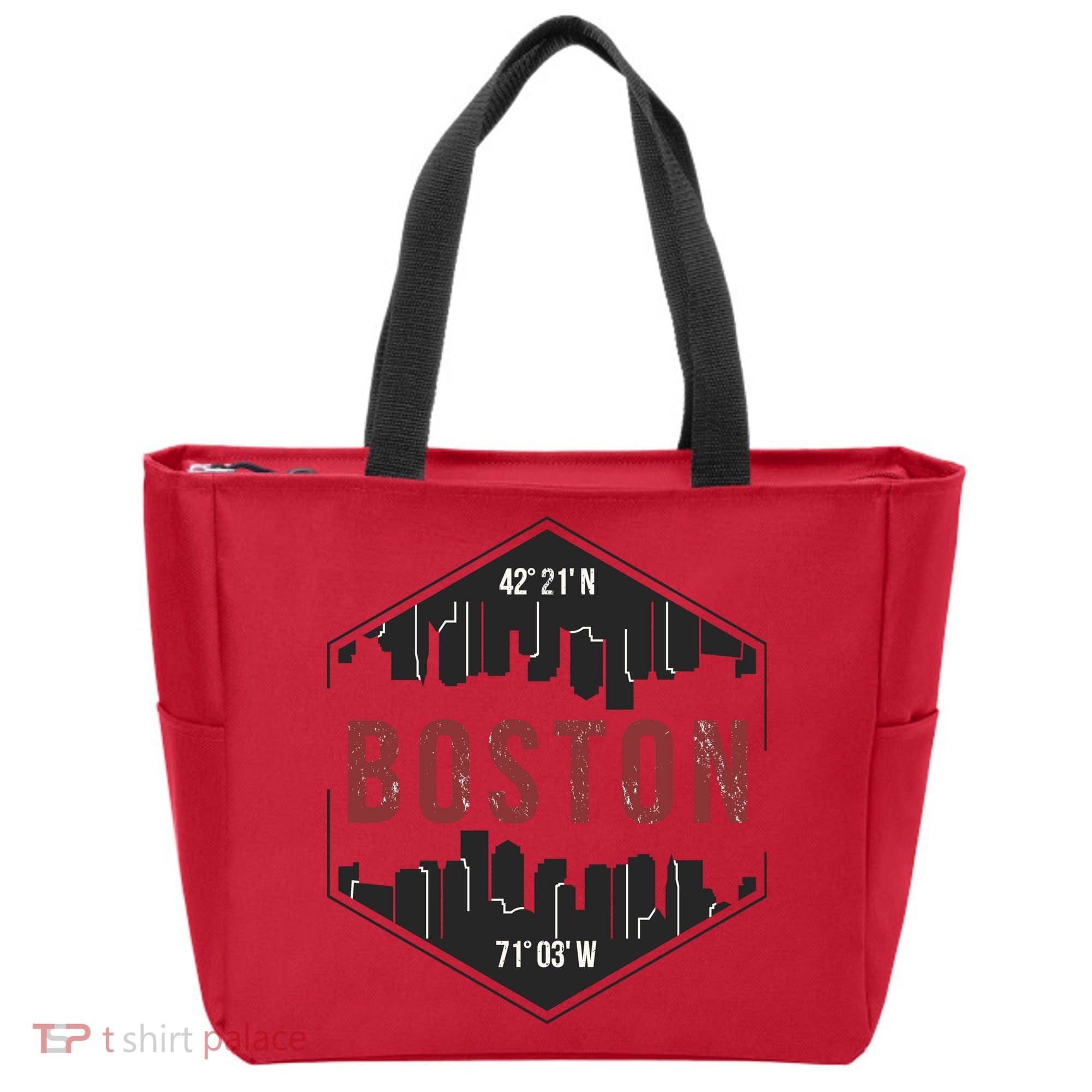 Boston Skyline Tote Bag