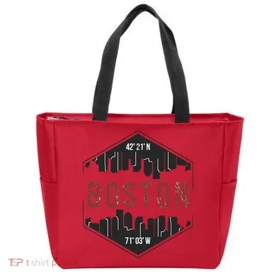 Boston Skyline Tote Bag