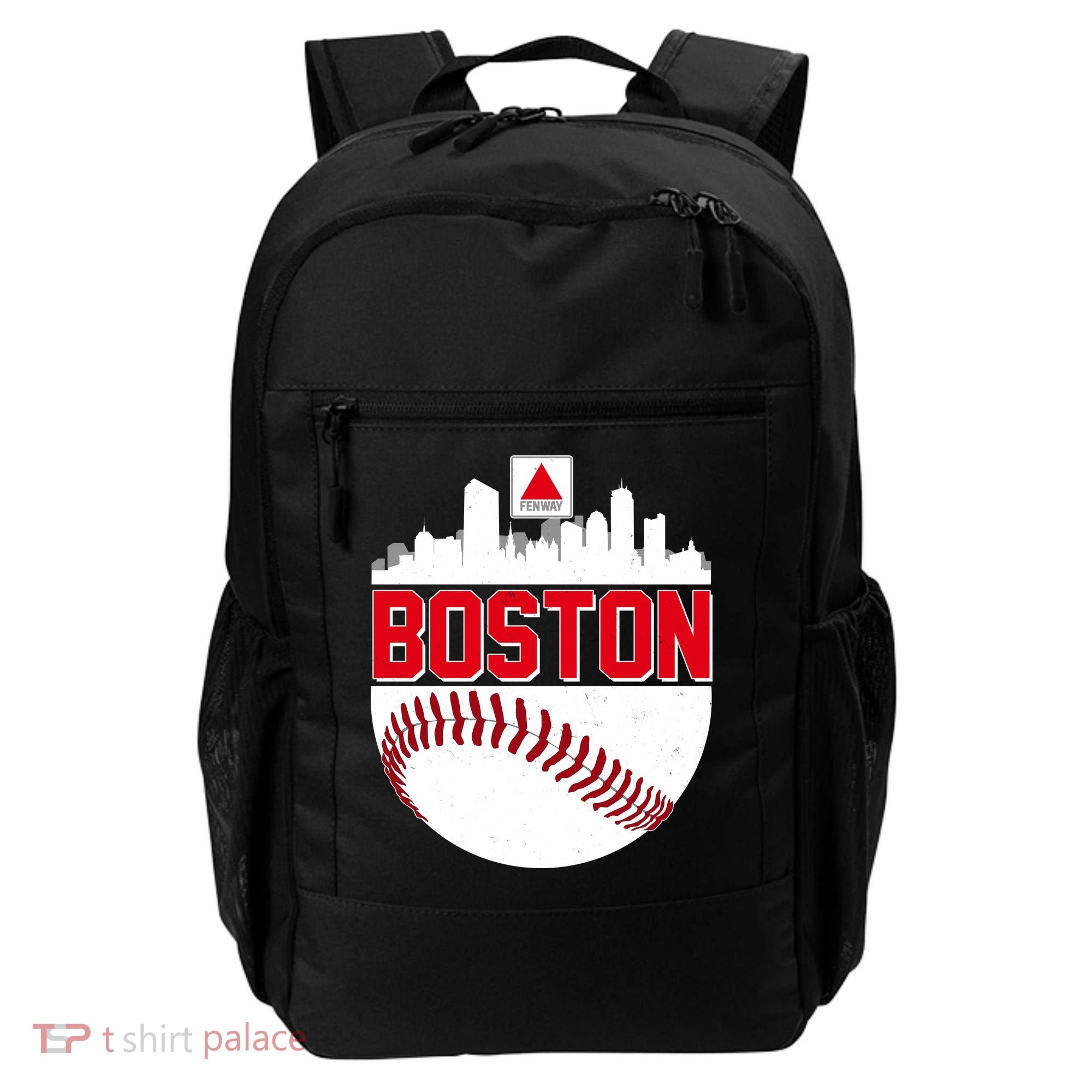 Boston Skyline Fenway Baseball Sports Logo Backpack