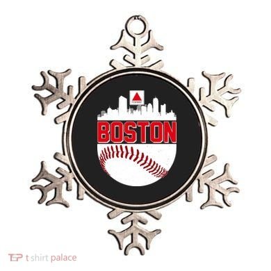 Boston Skyline Fenway Baseball Sports Logo Ornament