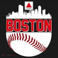 Boston Skyline Fenway Baseball Sports Logo Ornament thumb 1