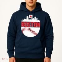 Boston Skyline Fenway Baseball Sports Logo Hoodie thumb 2