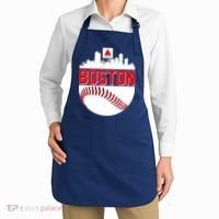 Boston Skyline Fenway Baseball Sports Logo Apron thumb 2
