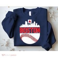 Boston Skyline Fenway Baseball Sports Logo Sweatshirt thumb 2