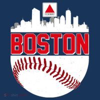 Boston Skyline Fenway Baseball Sports Logo Sweatshirt thumb 3