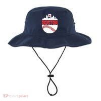 Boston Skyline Fenway Baseball Sports Logo Bucket Hat thumb 0
