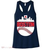 Boston Skyline Fenway Baseball Sports Logo Women's Tank Top thumb 0