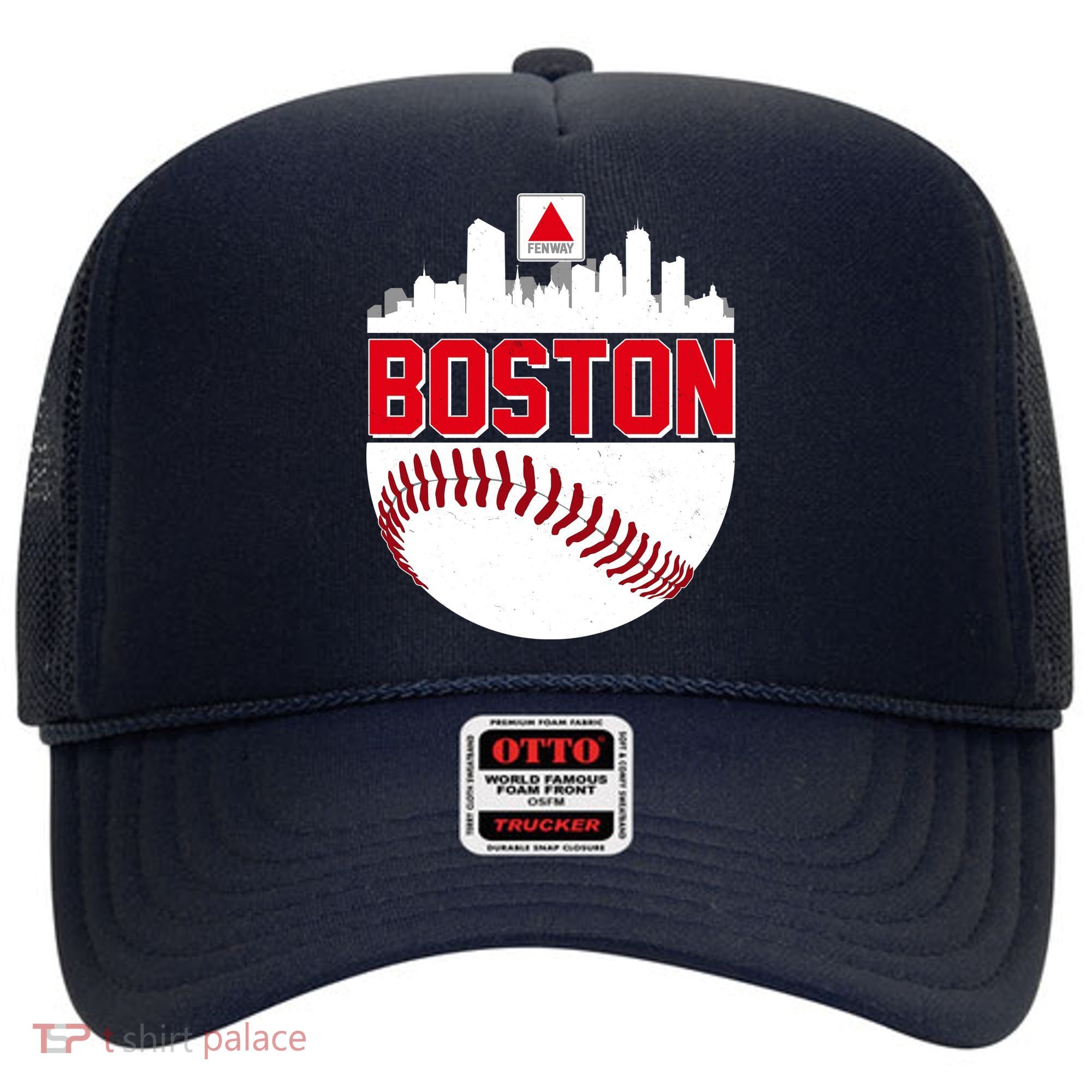 Boston Skyline Fenway Baseball Sports Logo Hat