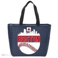 Boston Skyline Fenway Baseball Sports Logo Tote Bag thumb 0