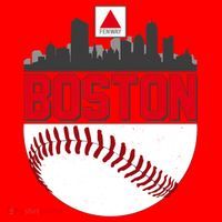 Boston Skyline Fenway Baseball Sports Logo Santa Hat thumb 1