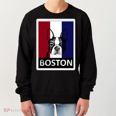 Boston Terrier Portrait  Women's Sweatshirt