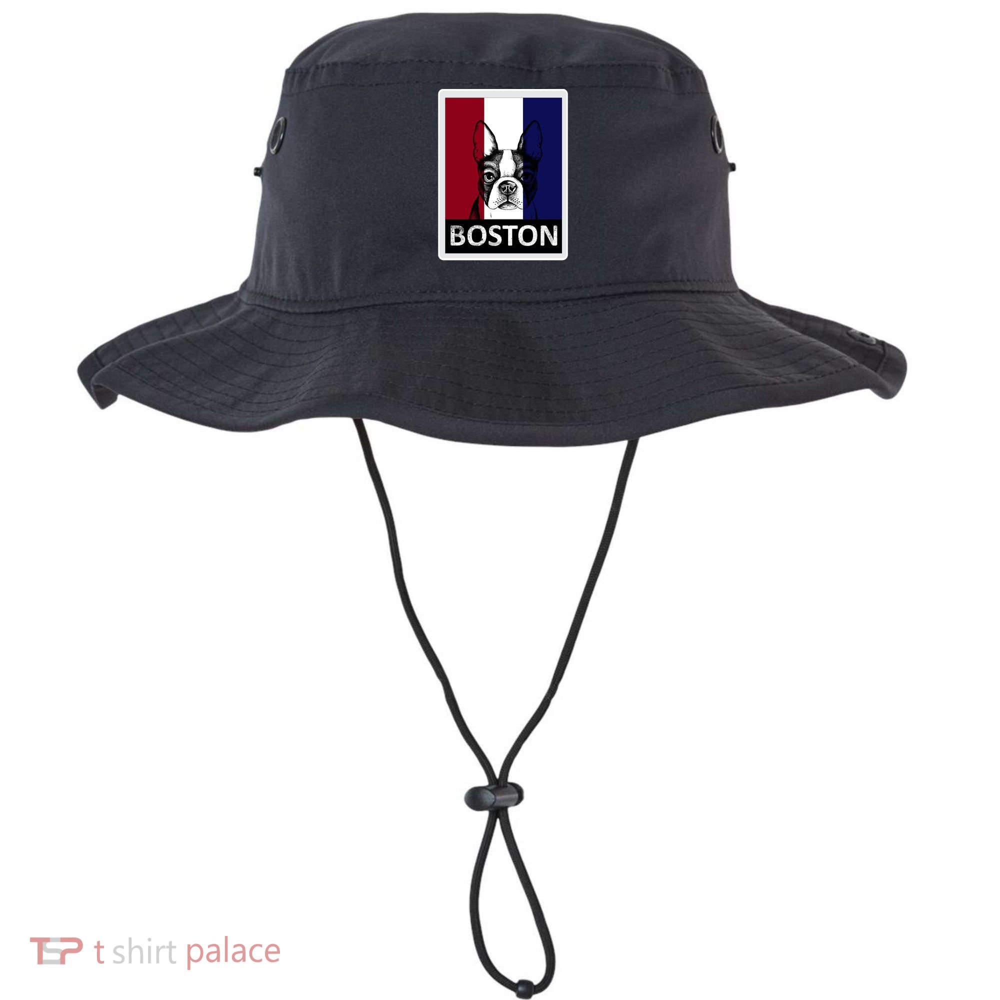 Boston Terrier Portrait  Bucket Hat