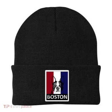 Boston Terrier Portrait Beanie