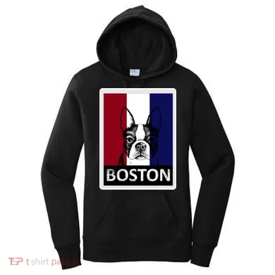 Boston Terrier Portrait Women's Hoodie