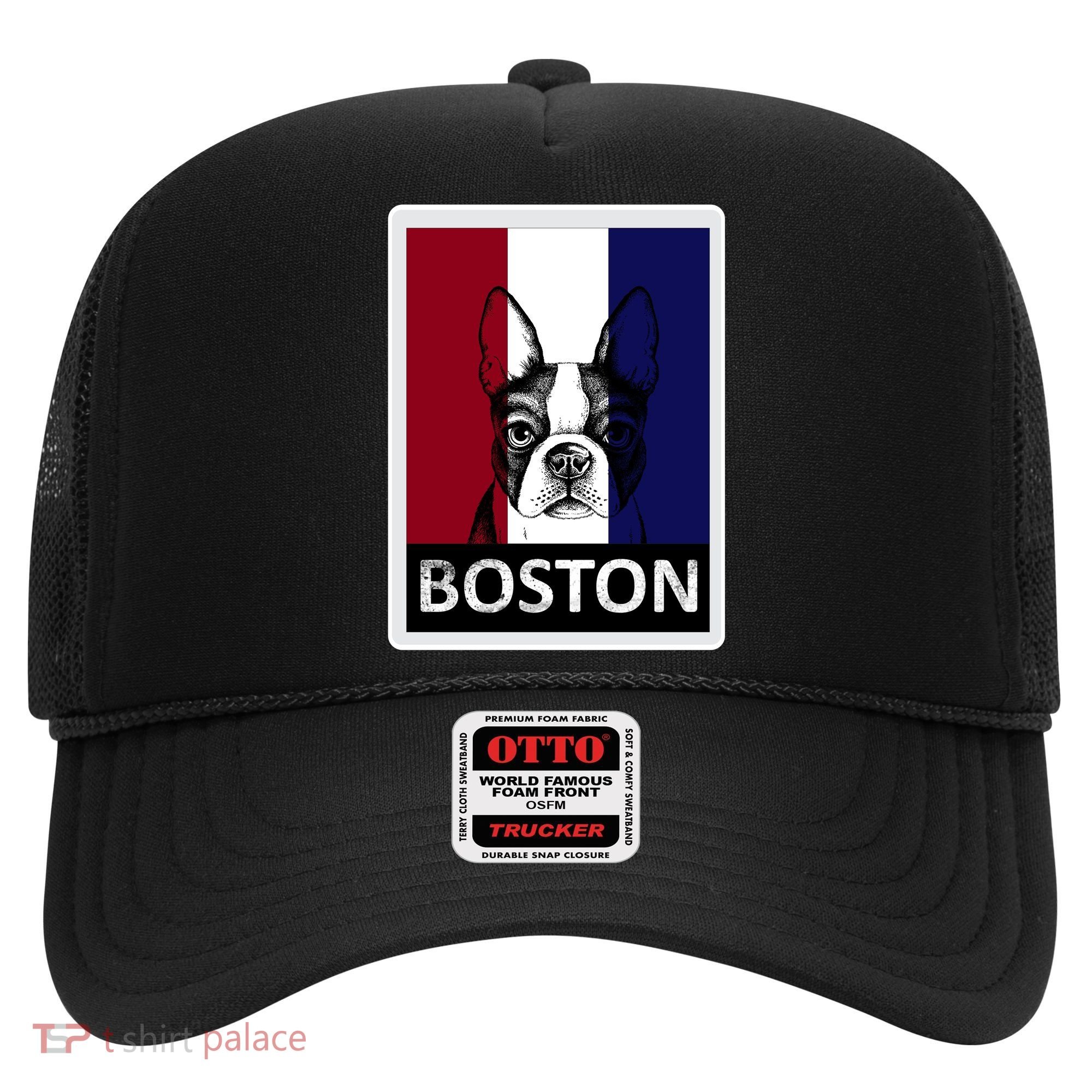 Boston Terrier Portrait  Hat