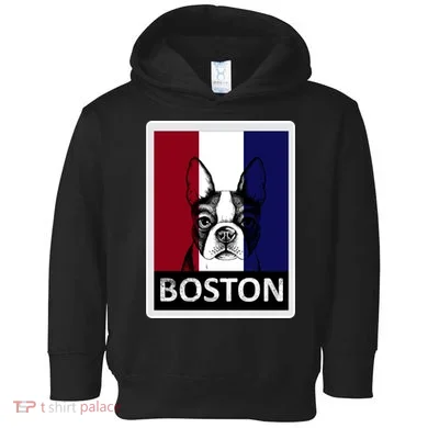 Boston Terrier Portrait Toddler Hoodie
