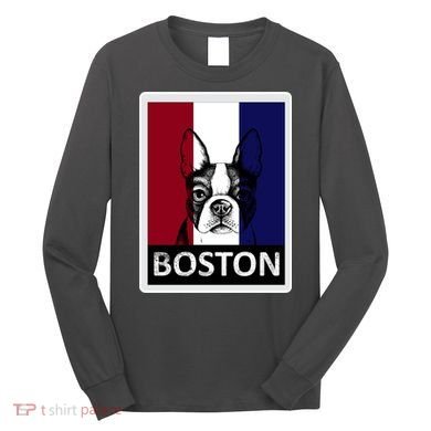Boston Terrier Portrait  Long Sleeve Shirt