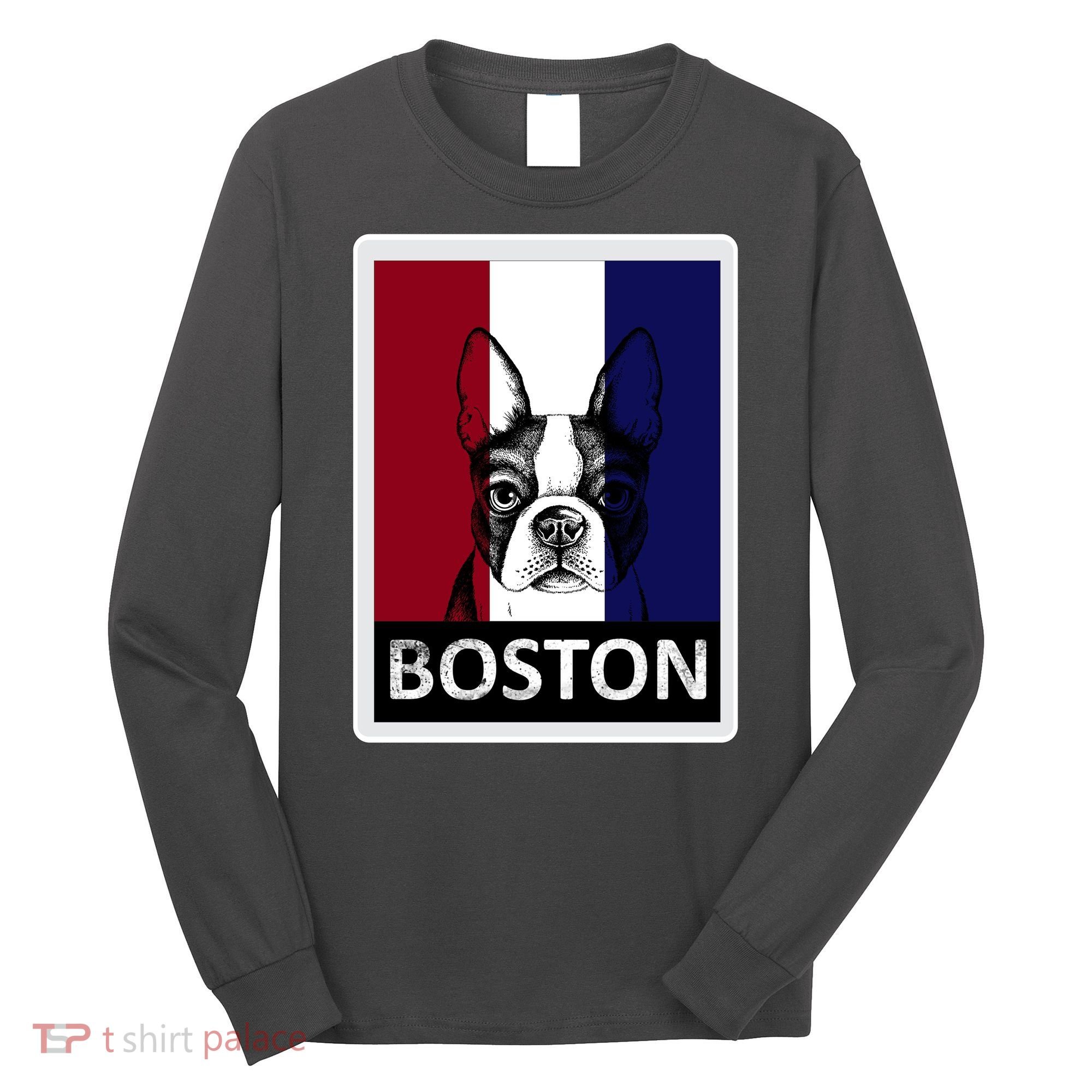 Boston Terrier Portrait  Long Sleeve Shirt