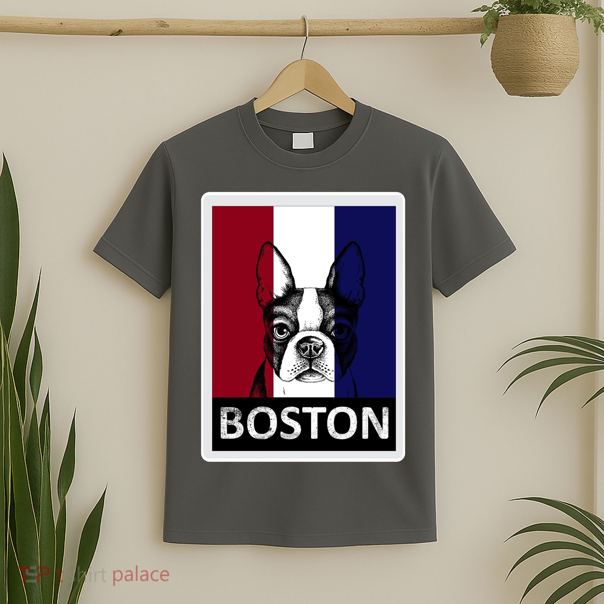Boston Terrier Portrait  T-Shirt