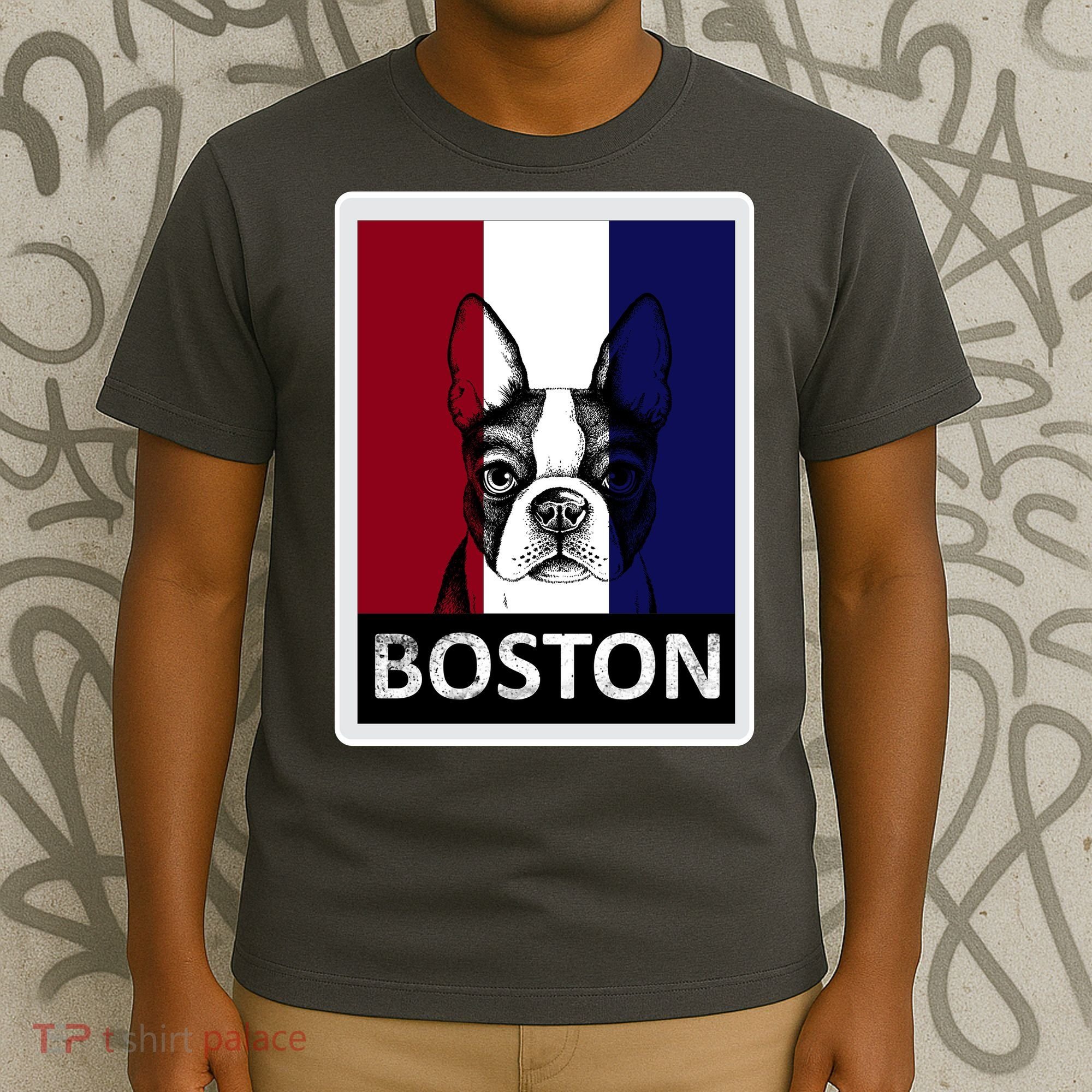 Boston Terrier Portrait  T-Shirt