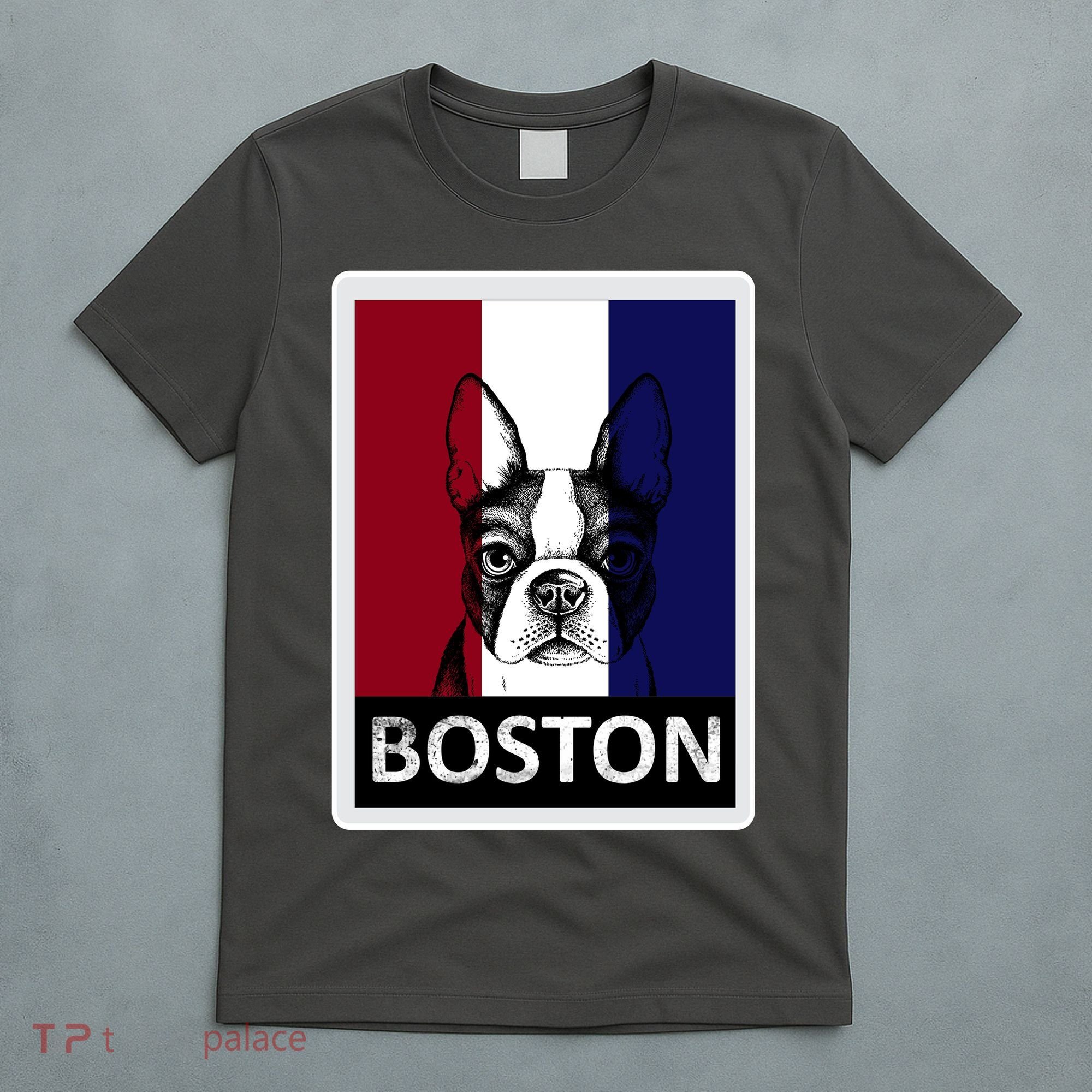 Boston Terrier Portrait  T-Shirt