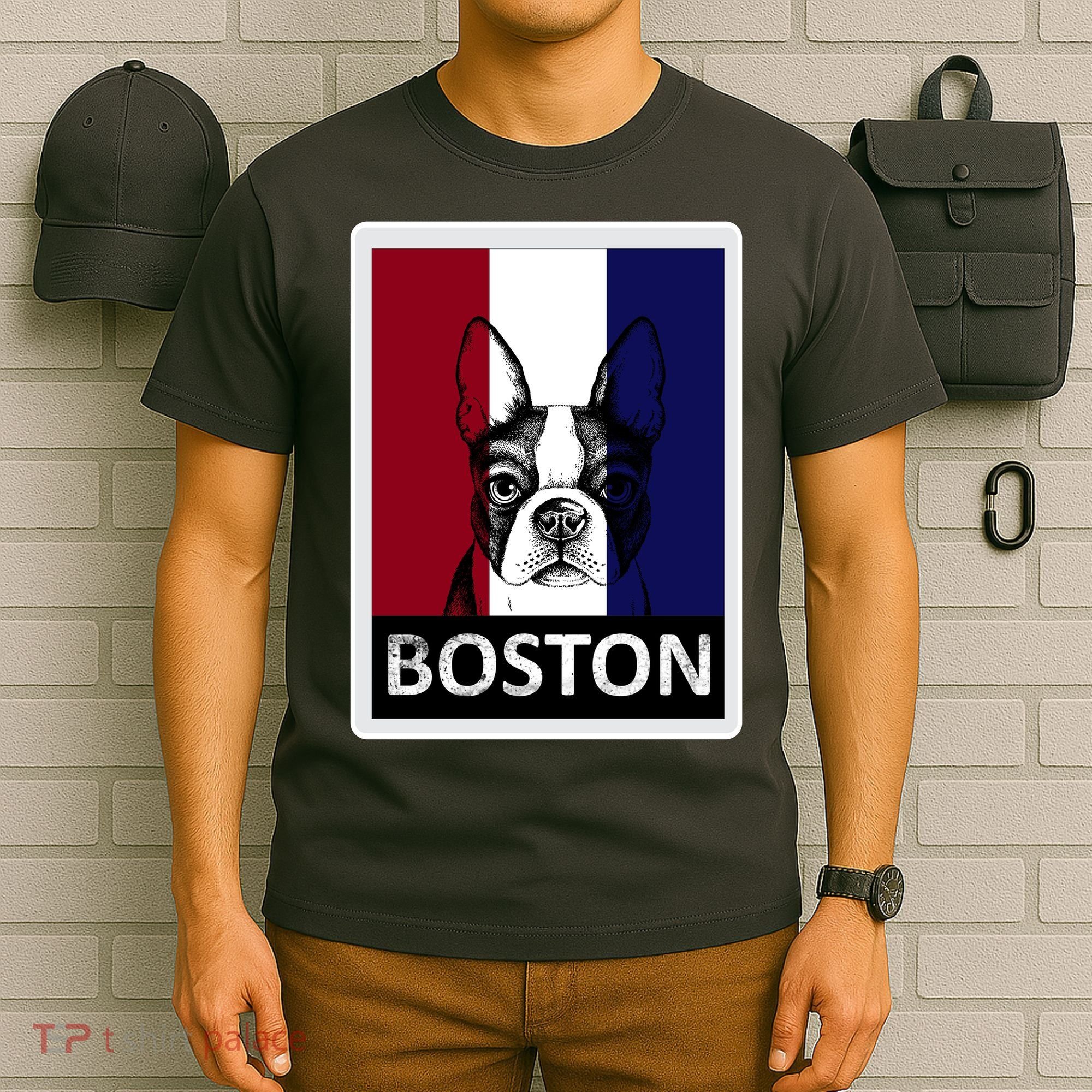Boston Terrier Portrait  T-Shirt