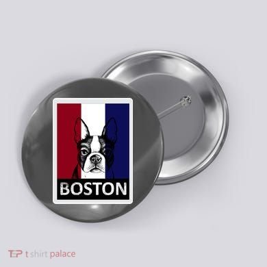 Boston Terrier Portrait  Button