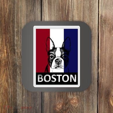 Boston Terrier Portrait  Coaster