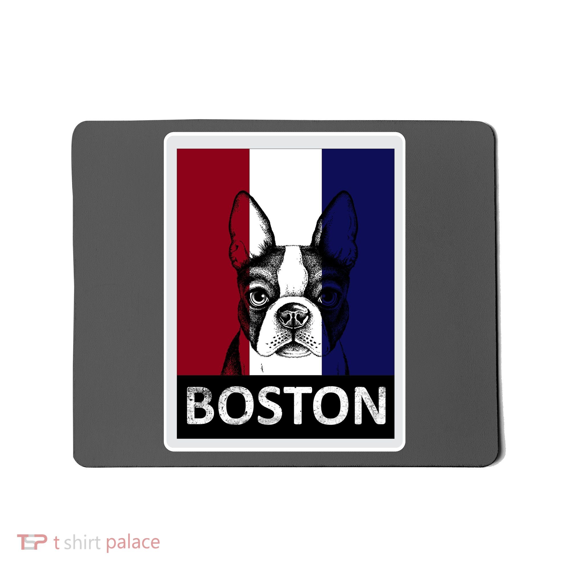Boston Terrier Portrait  Mousepad