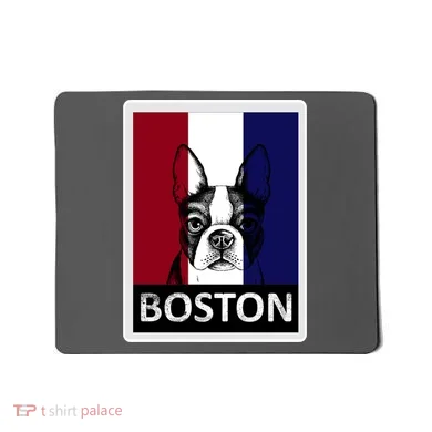 Boston Terrier Portrait  Mousepad