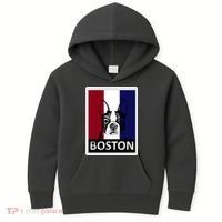 Boston Terrier Portrait  Kids Hoodie thumb 0