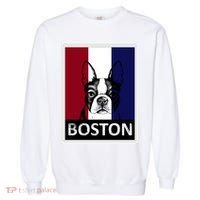 Boston Terrier Portrait  Garment-Dyed Sweatshirt thumb 0