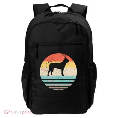Boston Terrier Retro Sun Backpack