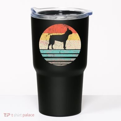 Boston Terrier Retro Sun Tumbler
