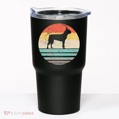 Boston Terrier Retro Sun Tumbler