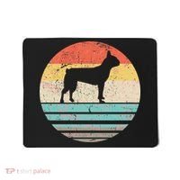 Boston Terrier Retro Sun Mousepad thumb 0