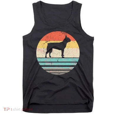 Boston Terrier Retro Sun Tank Top