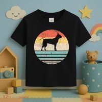 Boston Terrier Retro Sun Toddler T-Shirt thumb 3